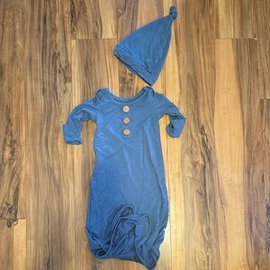 Caden Lane Soft Blue Baby Outfit